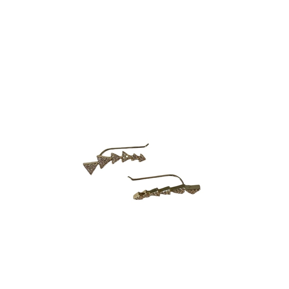 Gold Triangle Hair Clips - Picture 2 of 2
